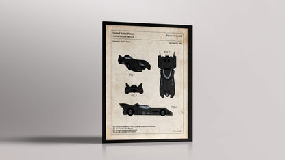 Affiche de brevet - Batmobile