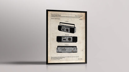 Affiche de brevet - Boombox