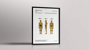 Affiche de brevet - C-3PO - L'Affiche Technique
