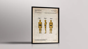 Affiche de brevet - Star Wars - C-3PO