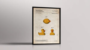 Affiche de brevet - Canard en plastique