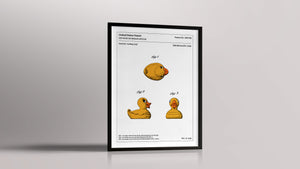 Affiche de brevet - Canard en plastique