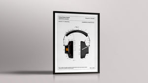 Affiche de brevet - Casque Audio