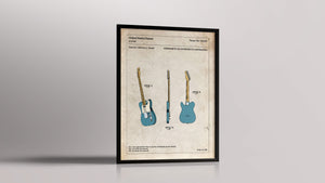 Affiche de brevet - Fender Telecaster