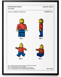 Affiche de brevet - Figurine LEGO - L'Affiche Technique