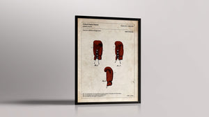 Affiche de brevet - Gants de boxe
