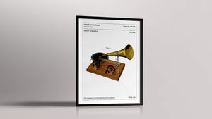 Affiche de brevet - Gramophone