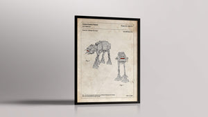 Affiche de brevet - Star Wars - AT-AT Imperial Walker