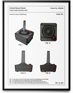 Affiche de brevet - Joystick Atari - L'Affiche Technique