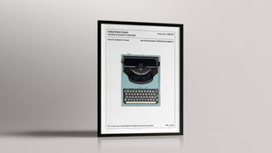 Affiche de brevet - Machine à écrire - L'Affiche Technique