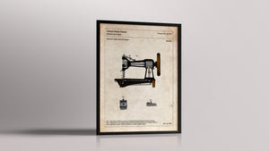 Affiche de brevet - Machine à coudre