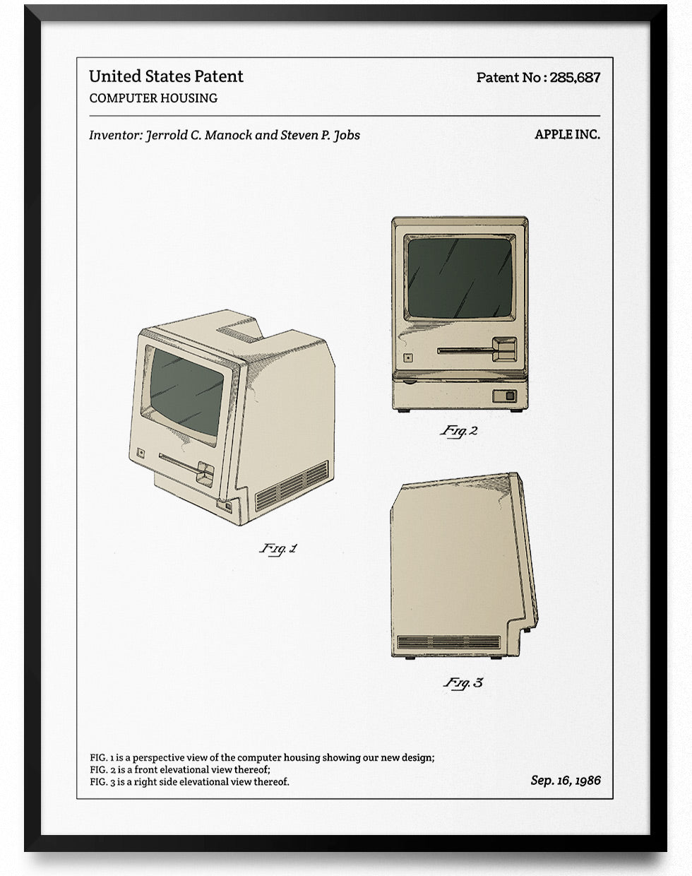 Affiche de brevet - Macintosh - L'Affiche Technique