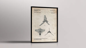 Affiche de brevet - Star Wars - Navette Impériale