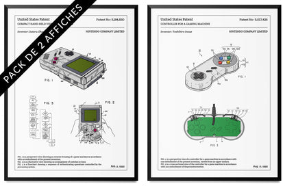 Pack de 2 affiches - Nintendo