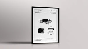Affiche de brevet - Platine Vinyle - L'Affiche Technique