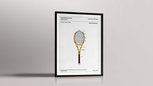 Affiche de brevet - Raquette de tennis - L'Affiche Technique