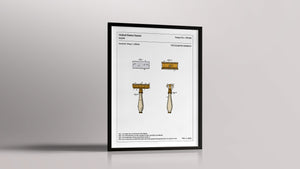 Affiche de brevet - Rasoir de sureté - L'Affiche Technique