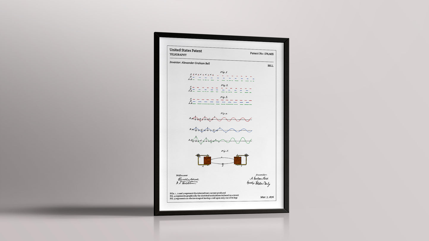 Affiche de brevet - Télégraphe