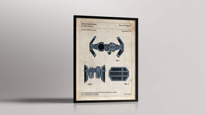 Affiche de brevet - Star Wars - Tie Bomber