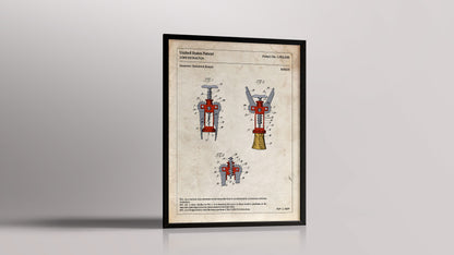 Affiche de brevet - Tire-Bouchon à levier