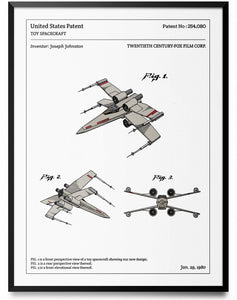 Affiche de brevet - Star Wars - X-Wing