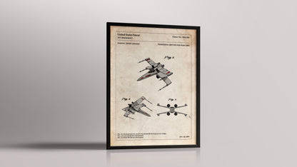 Affiche de brevet - Star Wars - X-Wing