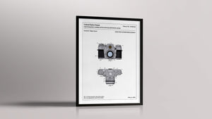 Affiche de brevet - Appareil photo reflex - L'Affiche Technique